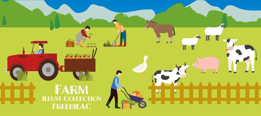 Farm illustration collection
