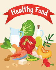 Healthy food illustration collection