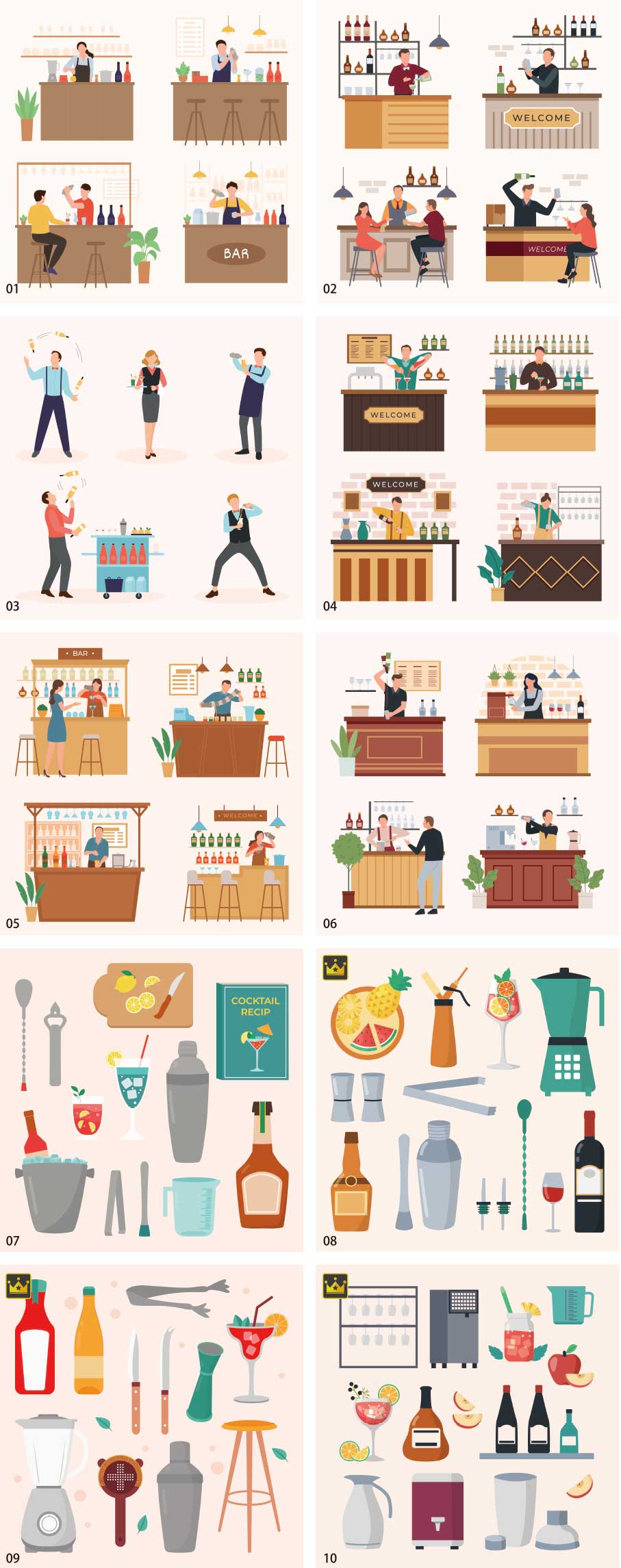 Bộ sưu tập minh họa Bartender vol.2