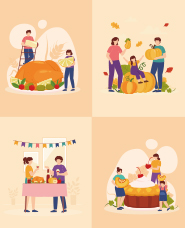 Thanksgiving Day Illustration Collection vol.4