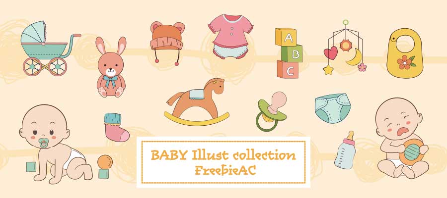 Baby illustration collection