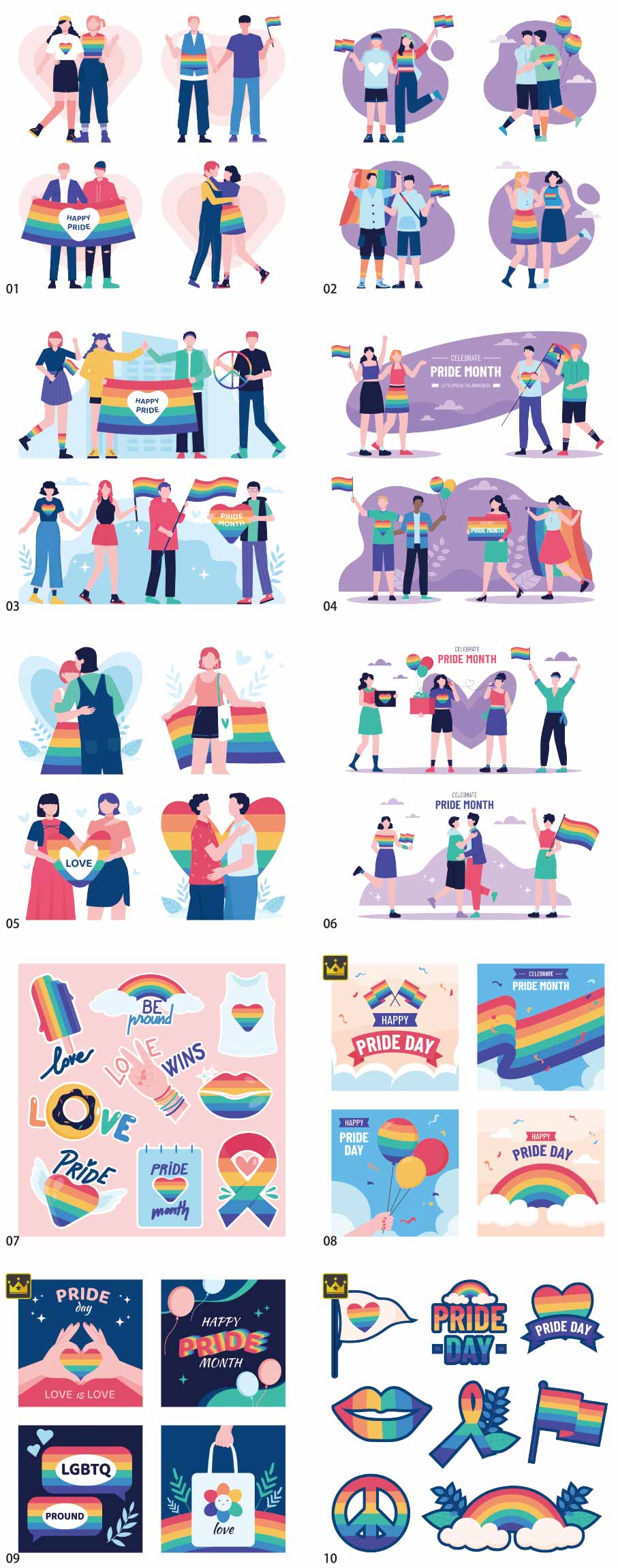 LGBTQ illustration collection