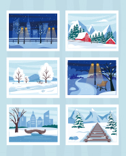 Winter illustration collection