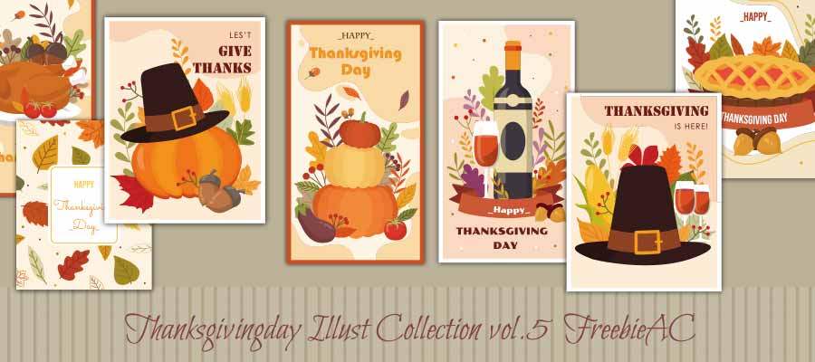 Thanksgiving Day Illustration Collection vol.5