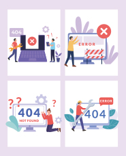 404 error illustration collection