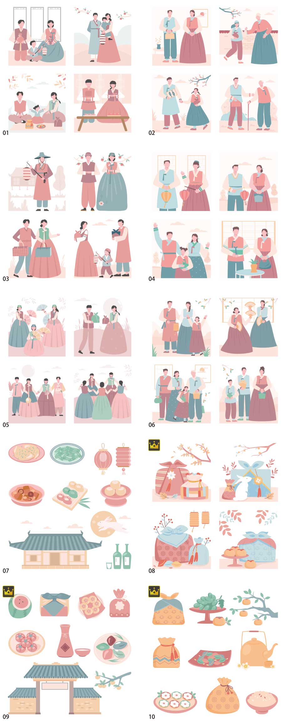 Korean event illustration collection