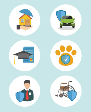 Insurance icon illustration collection