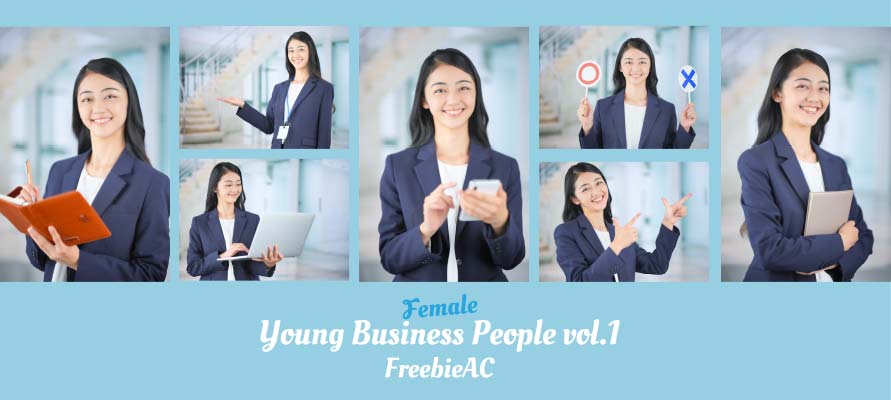 若い女性のビジネス写真