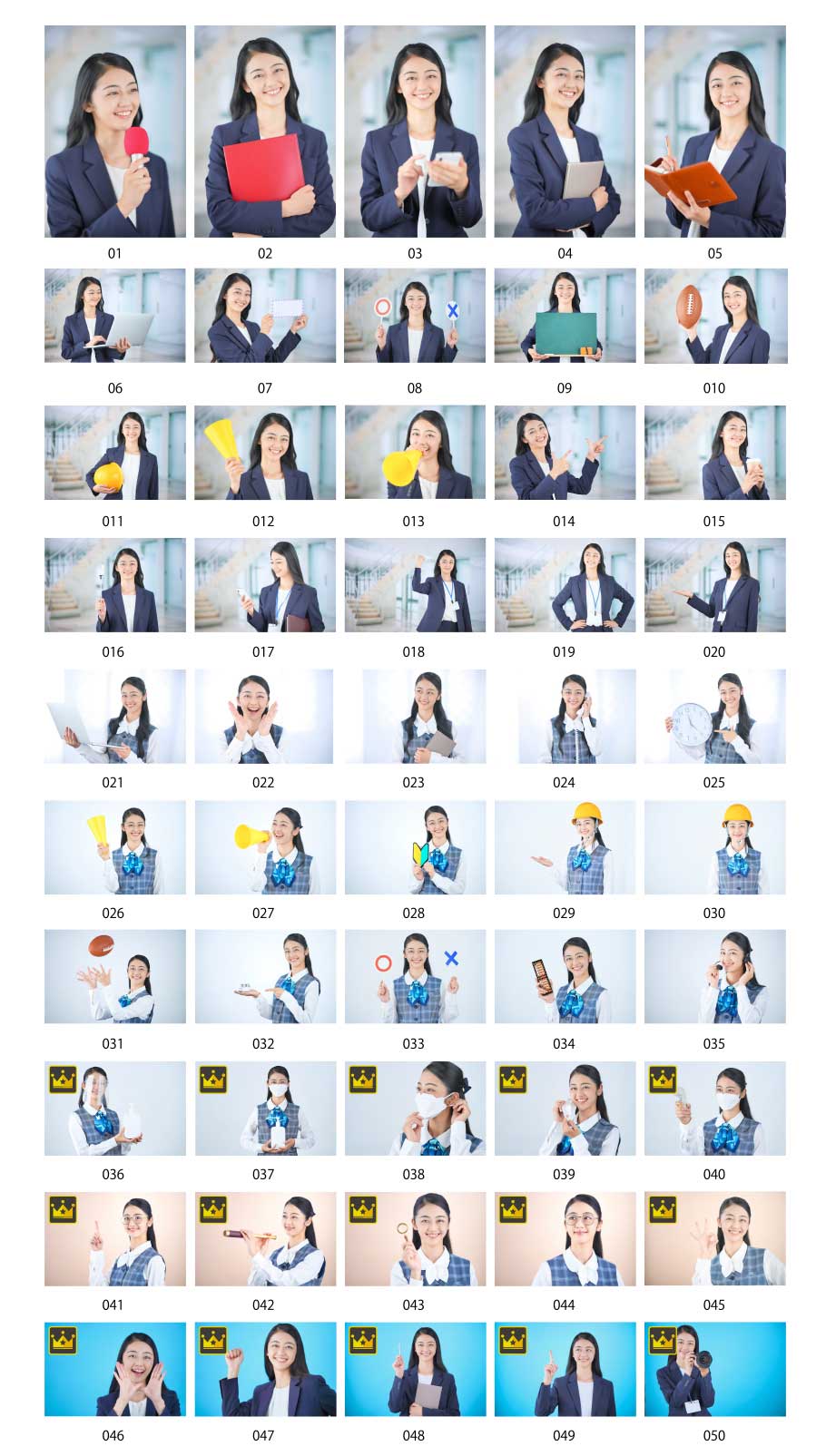 Business photos of a young woman