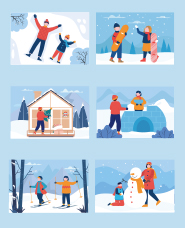 Bộ sưu tập minh họa thể thao mùa đông vol.3