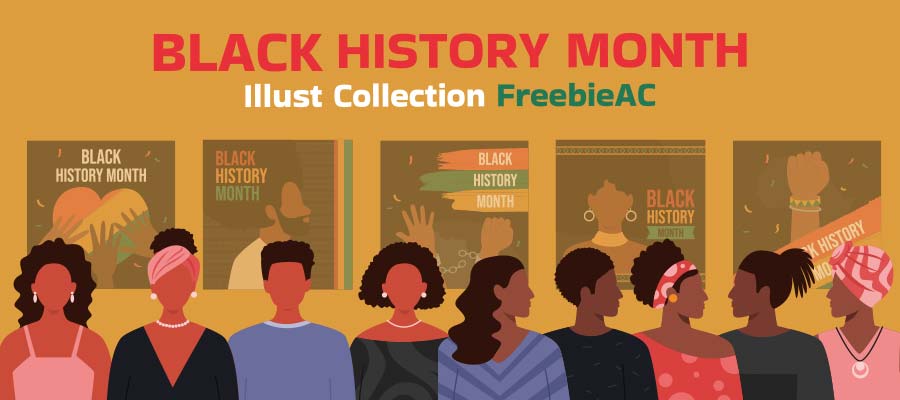 黒人歴史月間のイラストコレクション