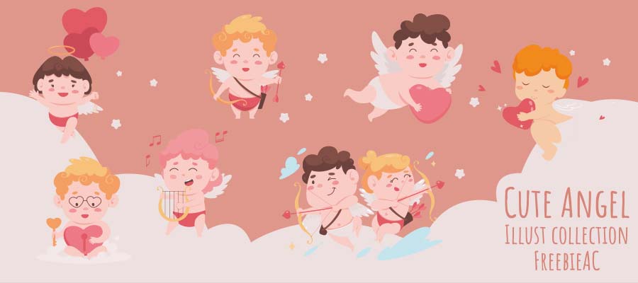 cute angel illustration collection