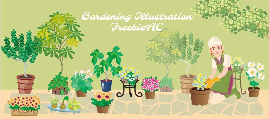 minh họa làm vườn