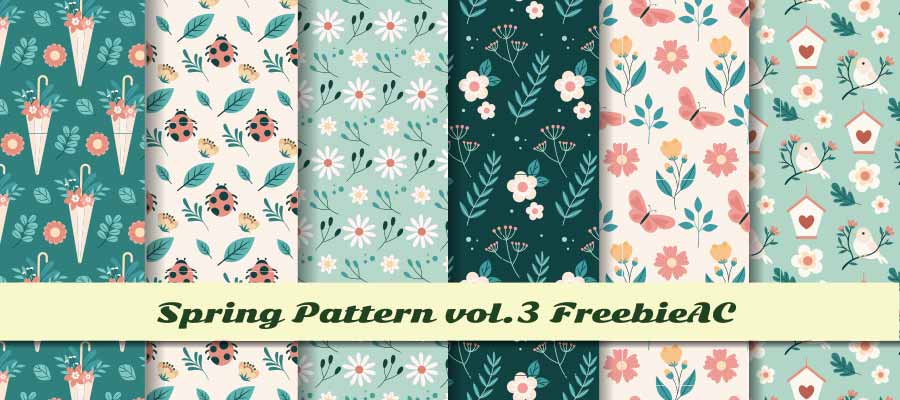 Spring illustration pattern vol.3