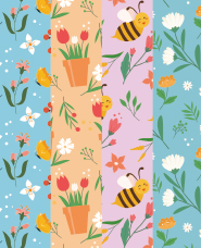 Spring illustration pattern vol.4