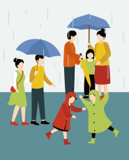 rainy day illustration collection