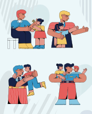 Fathers Day Illustration Collection vol.4