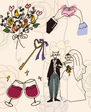 minh họa đám cưới