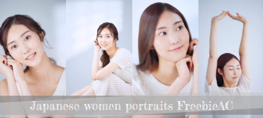 日本人女性のシンプルポートレート写真