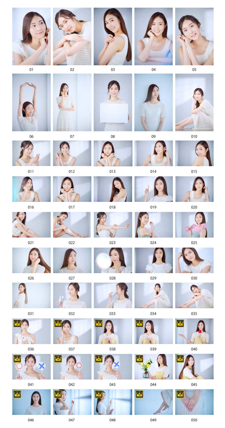 日本人女性のシンプルポートレート写真