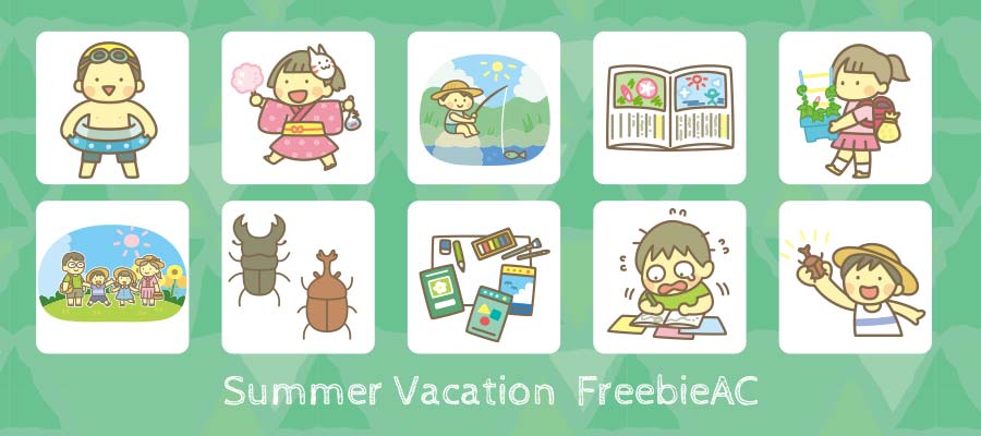 Illustration of summer vacation