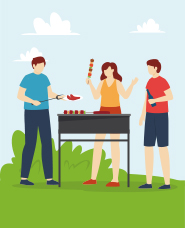 Barbecue illustration collection
