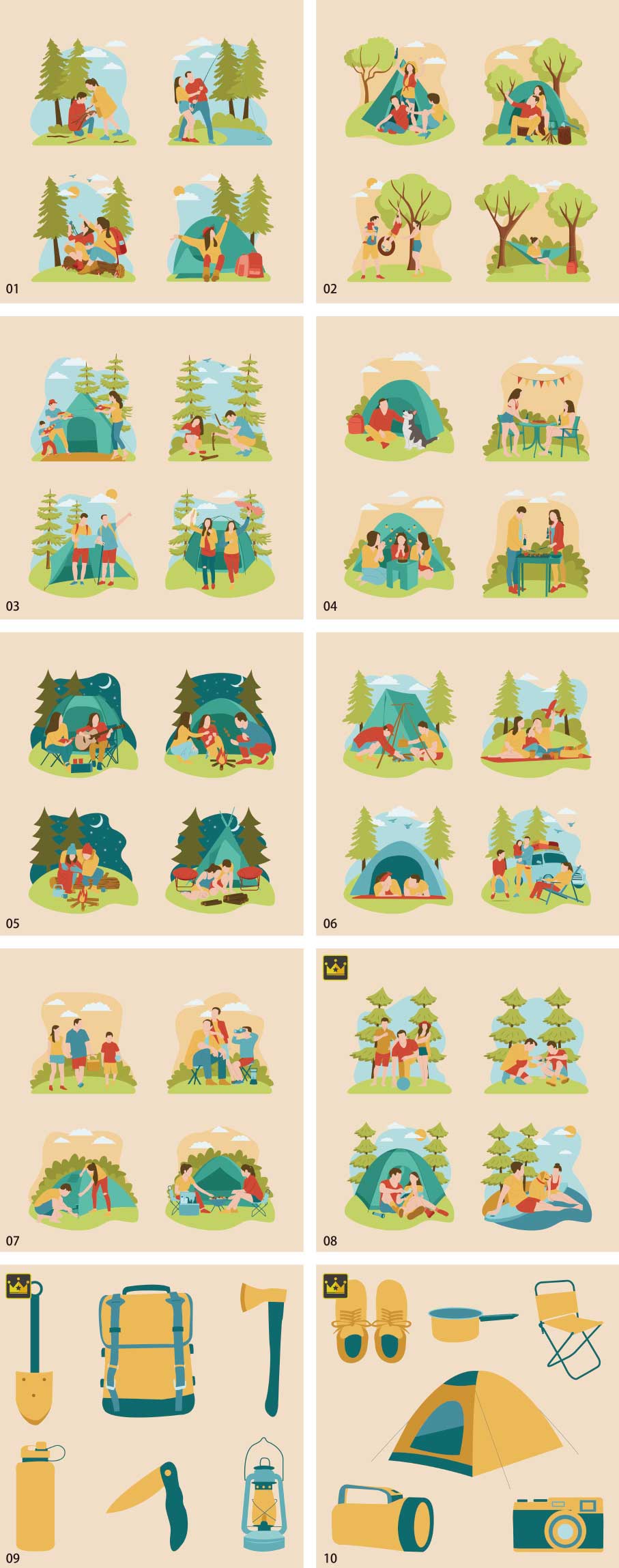 Camp illustration collection vol.3