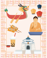 Taiwan travel illustration collection