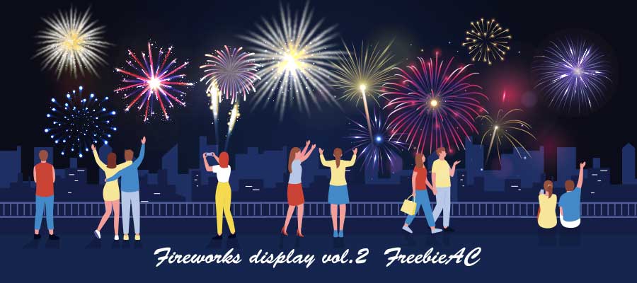 Fireworks display illustration collection vol.2