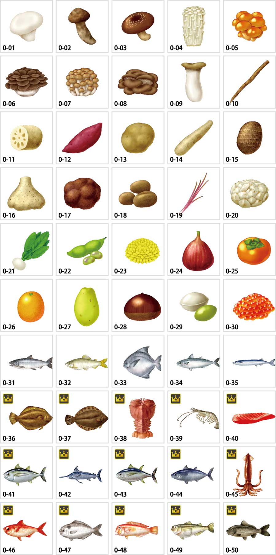 Minh họa thực phẩm mùa thu