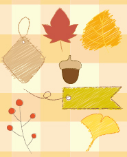 Autumn decoration illustration