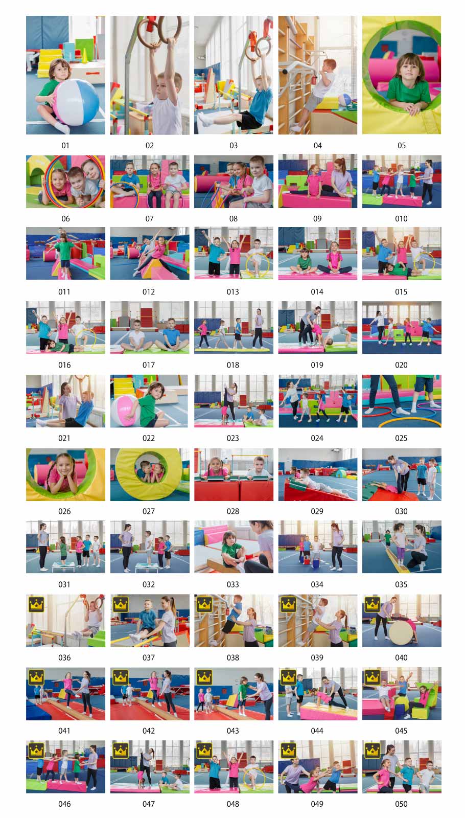 Photos of kids gymnastics class
