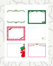 Christmas frame illustration