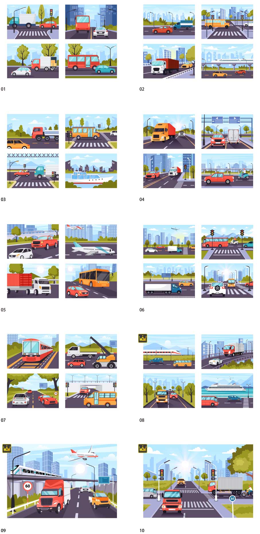 minh họa giao thông vận tải