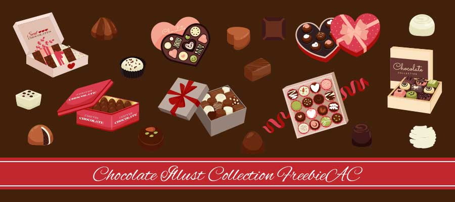 チョコレートのイラストコレクション