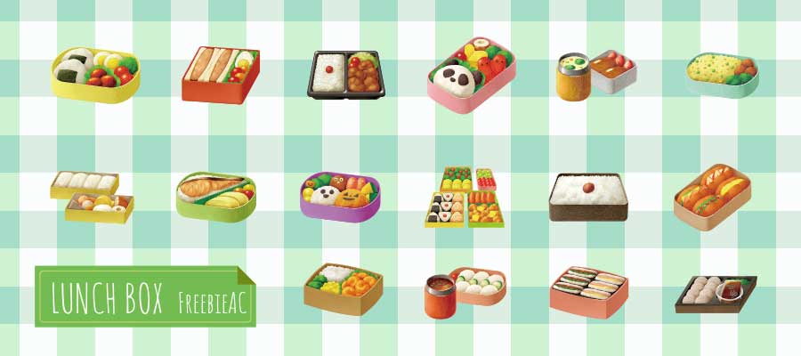 Hình minh họa hộp cơm trưa