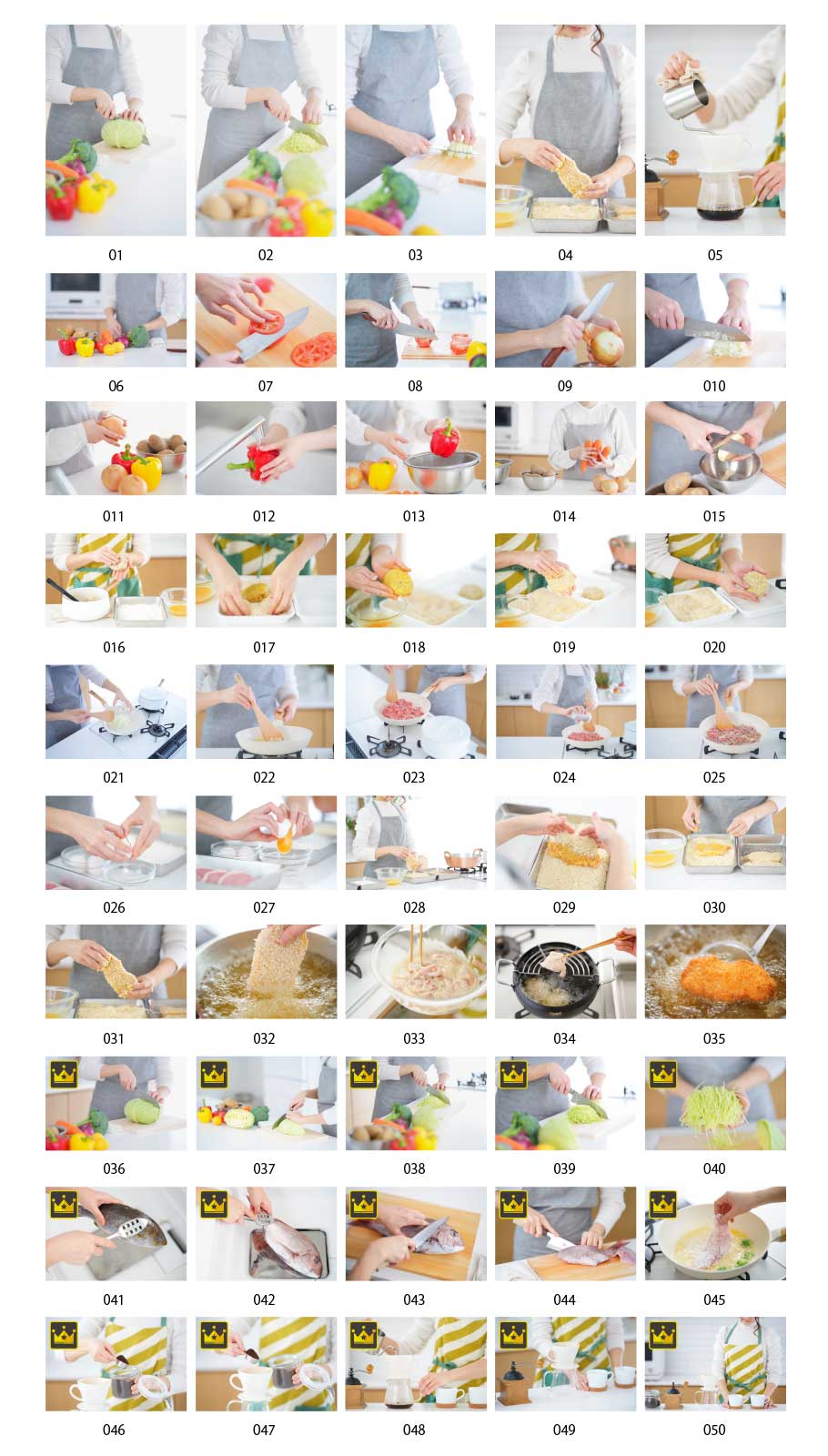 調理する手元の写真