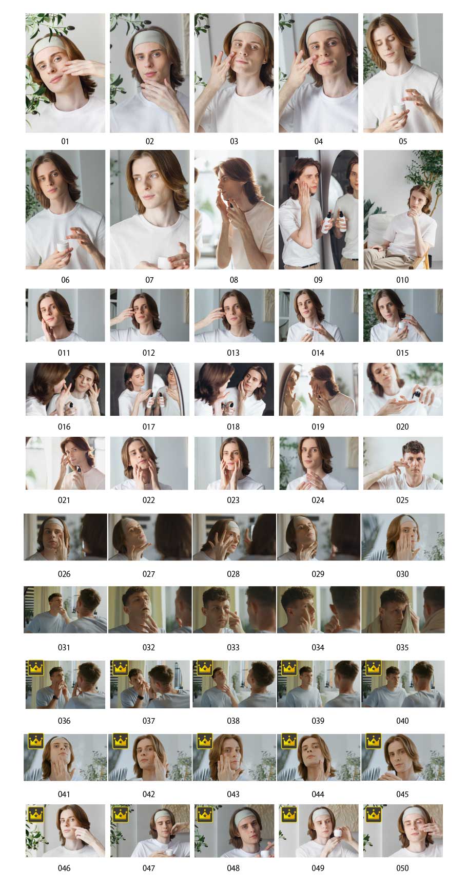 男性のスキンケアの写真