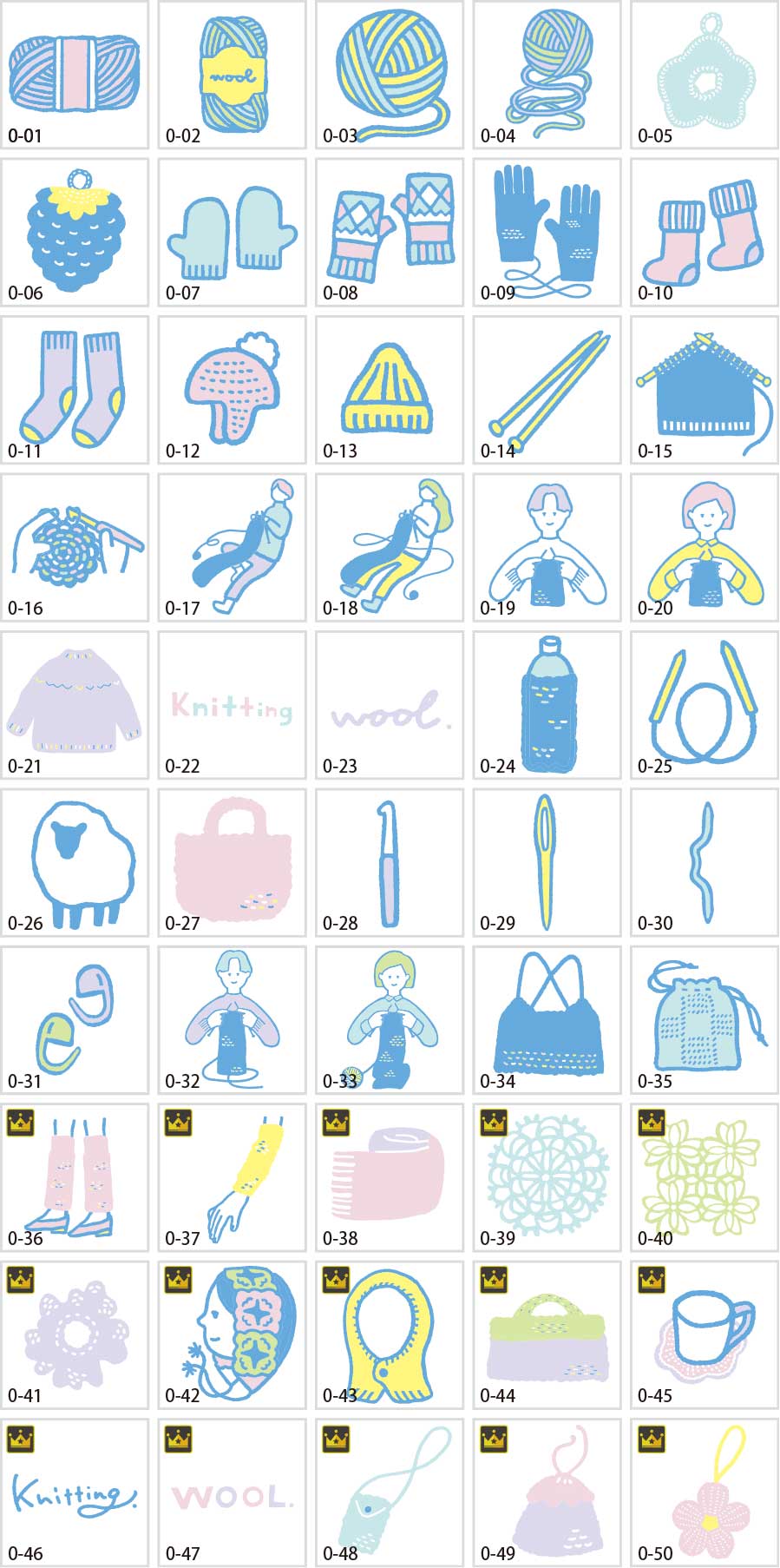 Knitting illustration