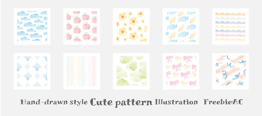 Minh họa hoa văn dễ thương vẽ tay