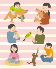 애완 동물과 함께 그림