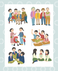 Hình ảnh minh họa về sự tụ họp và gặp gỡ.