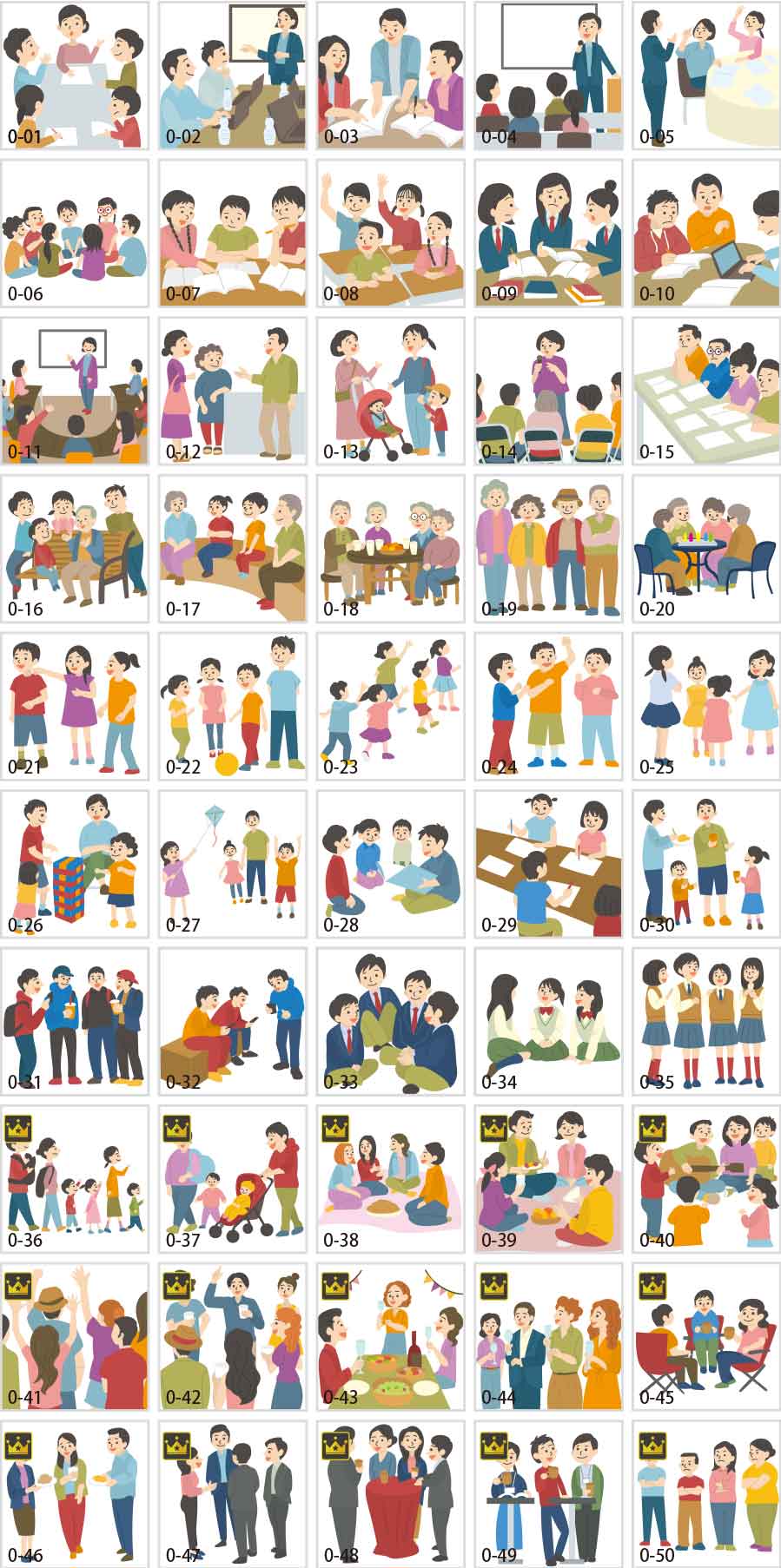 Illustration of gathering and get-together