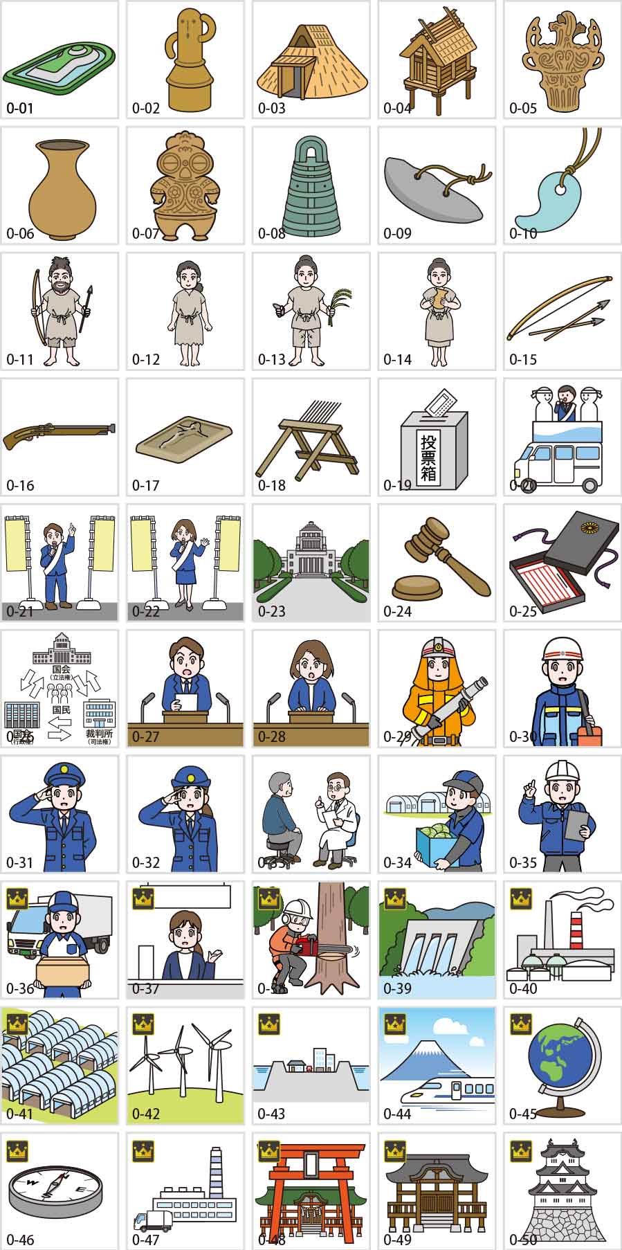 Social Studies (all grades) illustrations