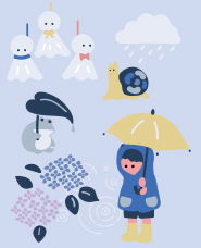 2026_034_梅雨のあしらいのイラスト