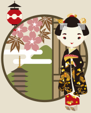 Geisha - maiko illustration
