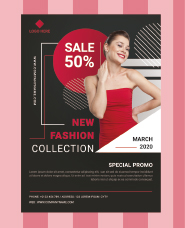 Fashion poster template