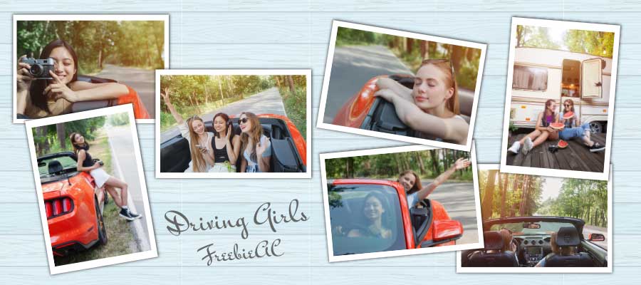 Photos of driving women