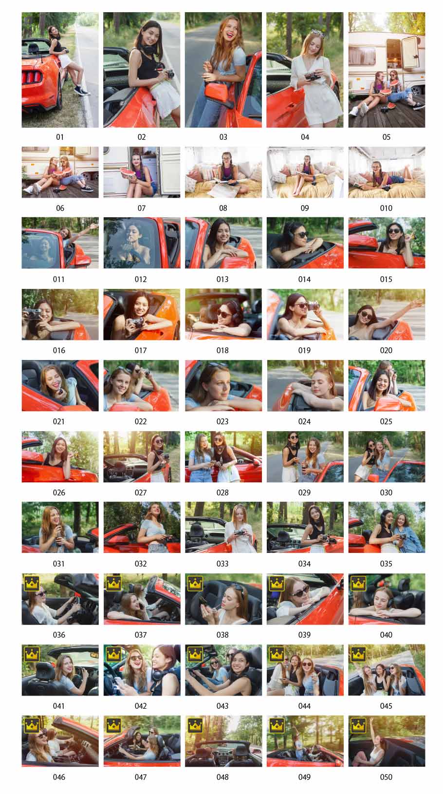 Photos of driving women