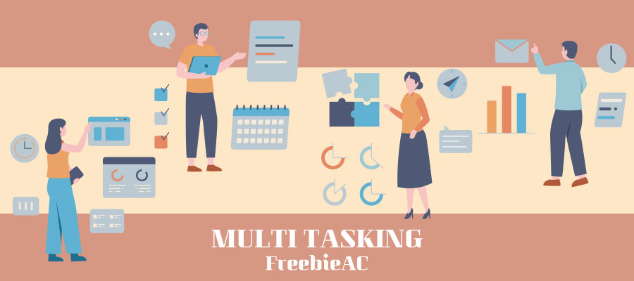 Multitasking illustration collection